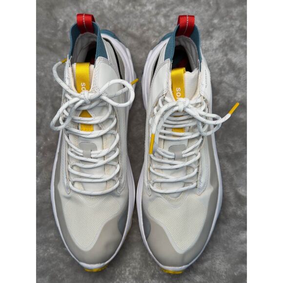 Sorel Kinetic Breakthru Venture Mid Waterproof White Moonstone Sneaker Womens 10 - Picture 9 of 16